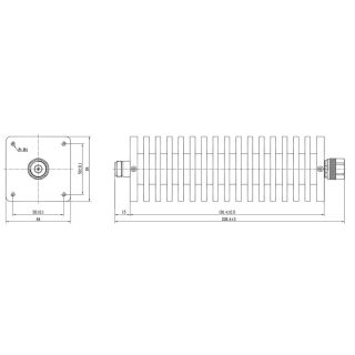 HS-XXdB 200W Fixed Attenuator With N Type (6G)_Web2